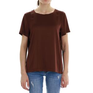 T-SHIRT VISCOSA VICOLO MARRONE